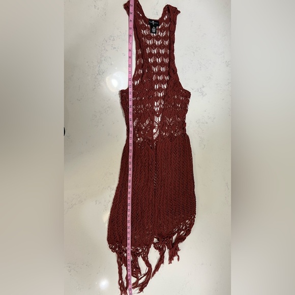 Red Halter Backless Sundress for a Night Out - Picture 7 of 10